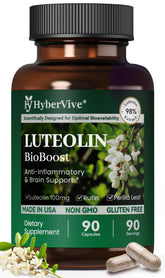 HyberVive Luteolin capsules bottle for daily cognitive support