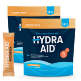 HYDRA AID low-sodium electrolyte packets packaging for convenient hydration