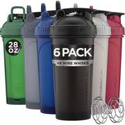 Hydra Cup 28oz shaker bottle with whisk ball for clump-free shakes.