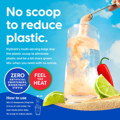 HYDRANT bulk electrolyte packaging highlights 30 servings value.