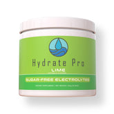 Hydrate Pro lime electrolyte bottle front for daily hydration support