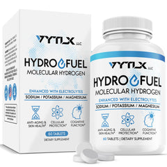 Hydro-Fuel hydrogen tablets dissolving in a glass to deliver quick hydration