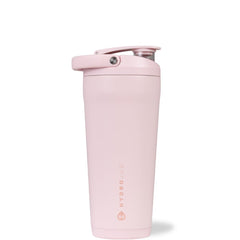 HydroJug 24oz stainless shaker with insulation keeps drinks cold during workouts