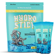 HydroStick electrolyte powder pack boosts quick hydration during workouts.
