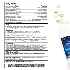 Hyland's Calms Forte packaging box conveys trust and non-habit formula.