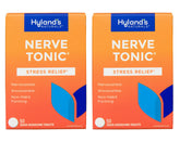 Hyland's Nerve Tonic bottle with quick-dissolve tablets for on-the-go calm.