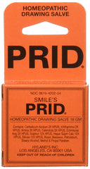 Hyland's PRID drawing salve pack front view with two tubes for convenient minor skin care.
