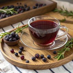 Hyleys Acai Berry tea berries close-up highlighting fresh flavor