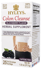HYLEYS Colon Cleanse Tea Blackberry bags promote gentle digestion