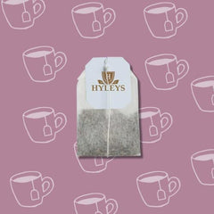 Hyleys Colon Cleanse Cranberry tea bags close-up shows herbal ingredients
