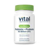 Hyperbiotics Vital Nutrients bottle front view highlighting 60B CFU formula for digestion support