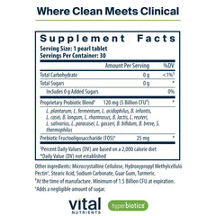 Hyperbiotics Vital Nutrients Pro-15 time-release pearls close-up deliver sustained gut coverage