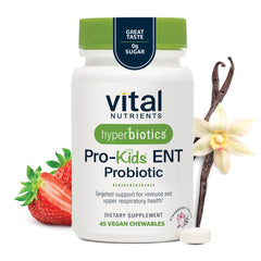 Hyperbiotics Vital Nutrients Pro Kids bottle front showing label for trusted pediatric probiotic use