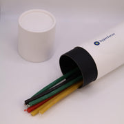 HyperFocus Taper Candles yellow wax glow for focused study and calm atmosphere.