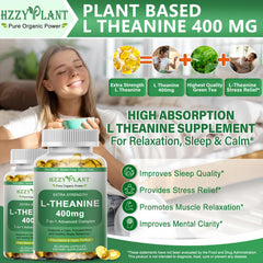 HZZYPLANT L-Theanine with Ashwagandha ingredients supports a balanced routine.