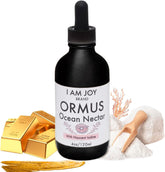 I Am Joy Co Ormus Ocean Nectar bottle front shows premium ingredients for energized focus.