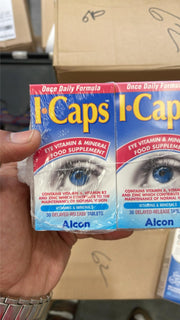 ICaps Extra Lutein tablets two-pack front view, supporting daily eye comfort.