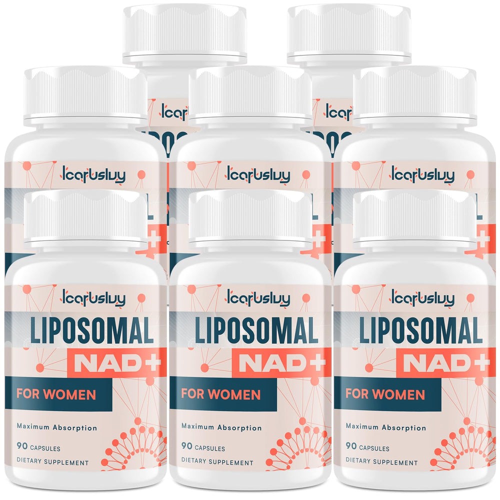 IcarusIvy NAD+ 2000mg bottle highlights energy support for busy days.