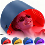 Icbgre red light therapy mask on the face for at-home skin rejuvenation
