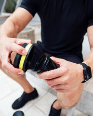 Ice Shaker fruit infuser shown with fruits for on-the-go flavor enhancement.