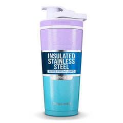 Ice Shaker Mermaid 26oz bottle front view highlighting durable, odor-free stainless steel.