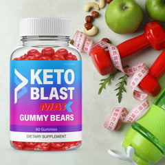 IDEAL PERFORMANCE Blast Keto ACV Gummies label highlights natural ingredients