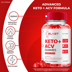 IDEAL PERFORMANCE Blast Keto ACV Gummies serving size details