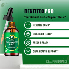 IDEAL PERFORMANCE Dentitox Pro Drops taste swatch hint of natural flavor.