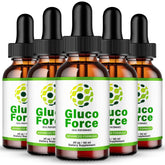IDEAL PERFORMANCE Gluco Force Drops bottle closeup for daily wellness support.