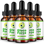 IDEAL PERFORMANCE Gluco Force Drops bottle closeup for daily wellness support.