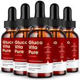 IDEAL PERFORMANCE Gluco Vita Pure Drops bottle showing the all-natural formula for circulation support.