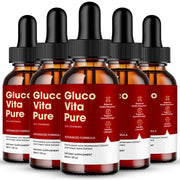 IDEAL PERFORMANCE Gluco Vita Pure Drops bottle showing the all-natural formula for circulation support.