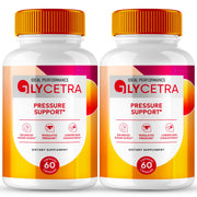 IDEAL PERFORMANCE Glycetra bottle label showing official supplement pills for circulation support.