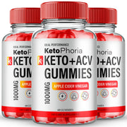 IDEAL PERFORMANCE Ketophoria ACV Gummies bottle supports an easy daily keto routine.
