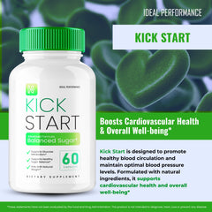 IDEAL PERFORMANCE Kick Start 3-pack box on display indicating value.