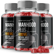 IDEAL PERFORMANCE Manhood Plus Gummies bottle for daily wellness support.