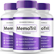 IDEAL PERFORMANCE MemoTril capsules bottle front view for daily focus support.