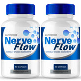 IDEAL PERFORMANCE Nerve Flow bottle closeup showing capsules for nerve health support