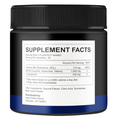 IDEAL PERFORMANCE Nitric Boost Ultra Purple Powder scoop for easy pre-workout mixing.
