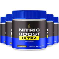 IDEAL PERFORMANCE Nitric Boost Ultra tub front shows ready-to-use energy support