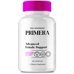 IDEAL PERFORMANCE Primera Capsules bottle close-up for daily women’s wellness