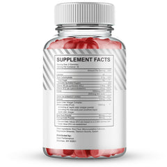 IDEAL PERFORMANCE Primo Boost XL gummies label close-up highlights natural ingredients.