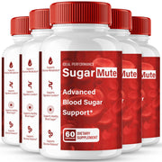 IDEAL PERFORMANCE Sugar Mute capsules bottle on table, supporting healthy circulation.