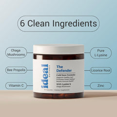 Ideal Wellness Zinc and Vitamin C capsule image showing immune-supporting nutrients.