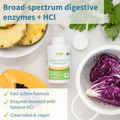 Igennus Fast Action Digestive Capsules closeup showing quick-dissolve capsules