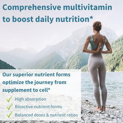 Igennus High Potency Methylated Multivitamin for Women label detail notes vegan non-GMO ingredients.
