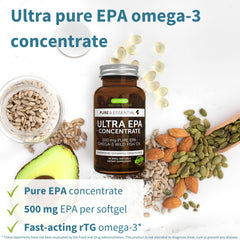 Igennus Omega-3 softgels close-up ideal for convenient everyday mood and wellness support