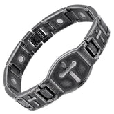 iHeartDogs For The Fallen Arlington bracelet front view, durable stainless steel.