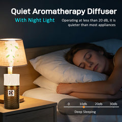 Ikeda diffuser night-light-on offers soothing glow during evenings
