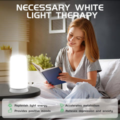 iKeener lamp emits warm white 3000K glow to boost mood and energy.